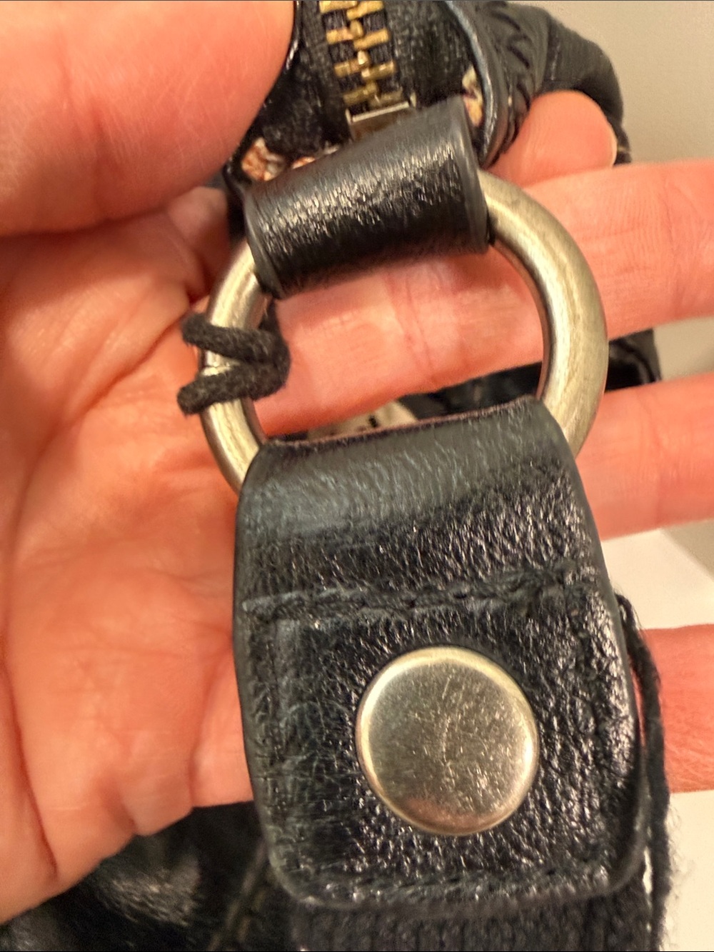 The Sak Black Pebbled Leather Crossbody Bag Purse - Picture 6 of 10